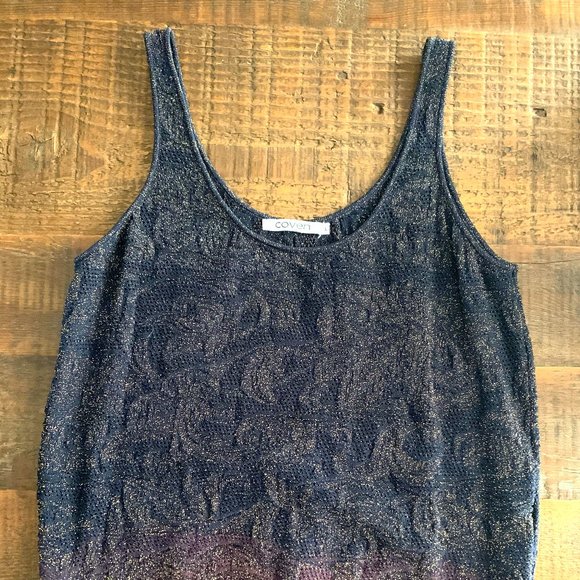 Sparkly Sleeveless Woven Tank - Picture 4 of 4